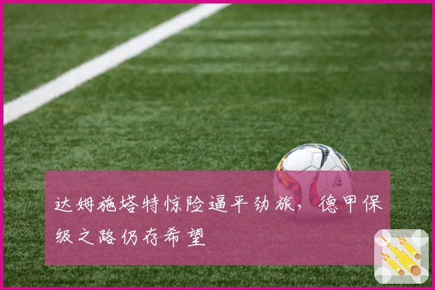 达姆施塔特惊险逼平劲旅，德甲保级之路仍存希望